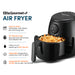 Elite Gourmet Air Fryer. Easy to Clean dishwasher-safe drawer pan and frying rack. 30-minute timer plus auto shut-off function and indicator bell. Little or no oil equals up to 80% less fat. Adjustable temperature control from 175°F to 395°F. Integrated air filtration system for an odor-free kitchen.