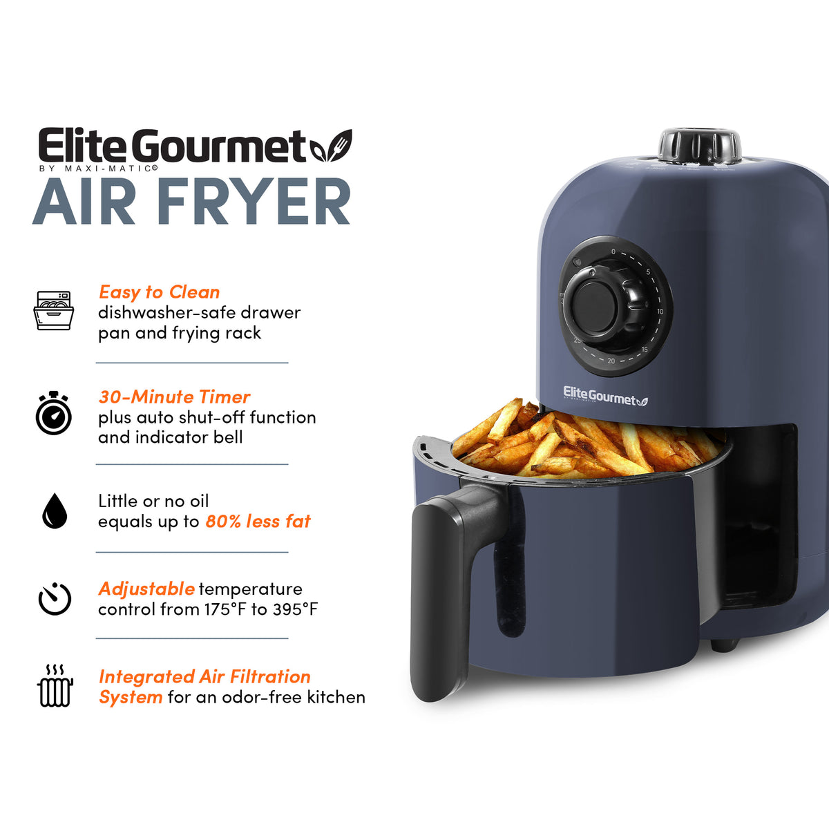 Elite Gourmet Maxi- Matic Personal 14oz Single-Serve Compact