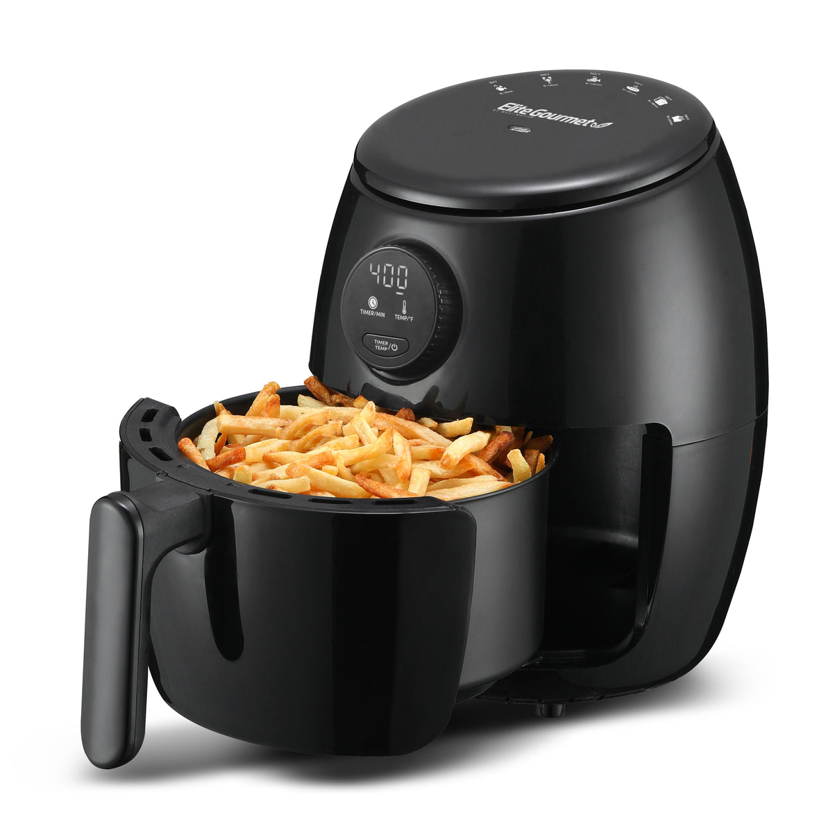 2.1 Qt. Programmable Digital Air Fryer Oil Less Healthy Cooker Shop Elite Gourmet Small Kitchen Appliances