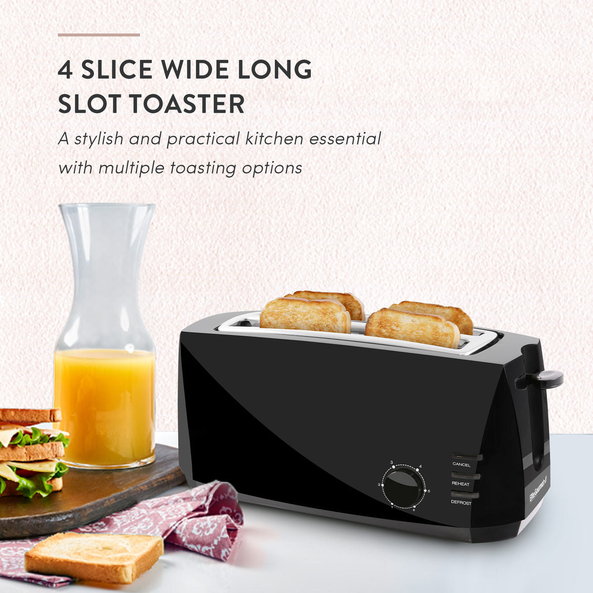 4 slice wide toaster hotsell