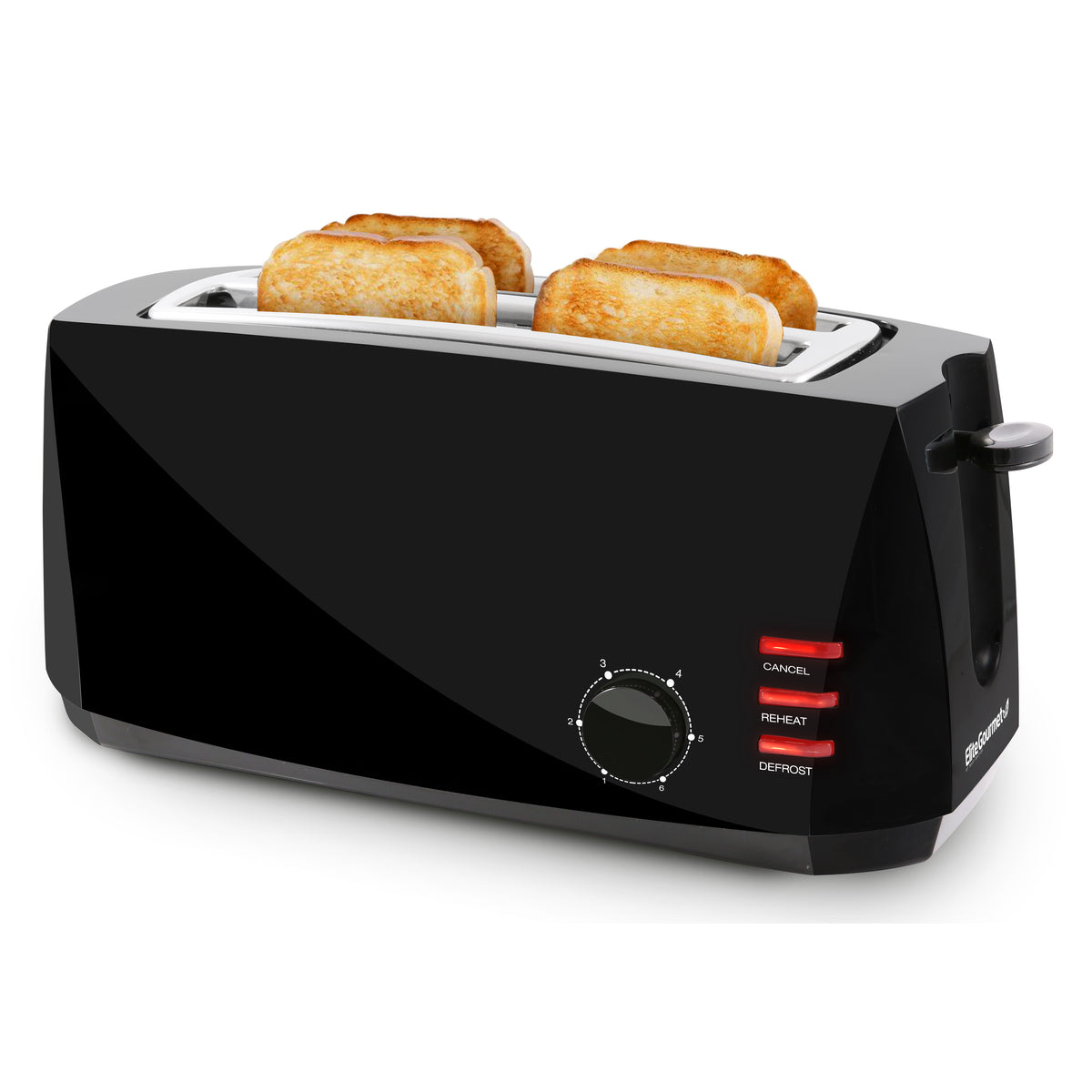 4 Slice Long Slot Cool Touch Toaster Shop Elite Gourmet Small