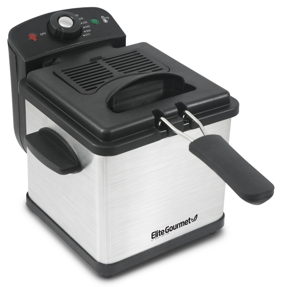 Mondawe Silver 2500W Single Electric Deep Fryer with Drain Feature and  Removable Fry Basket - Temperature Controls - Ready Light Indicator in the Deep  Fryers department at
