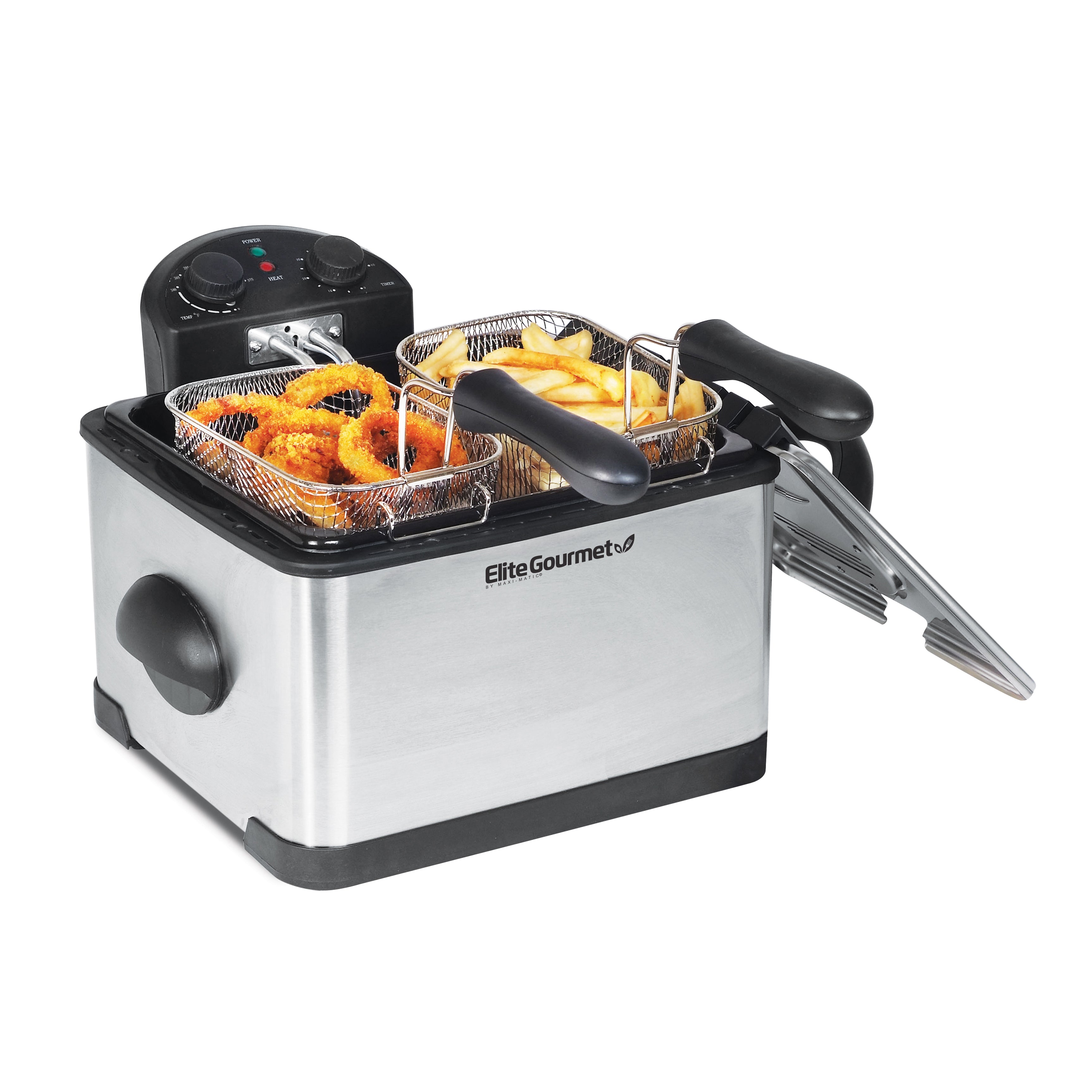 4Qt. Dual Basket Deep Fryer [EDF-401T] – Shop Elite Gourmet
