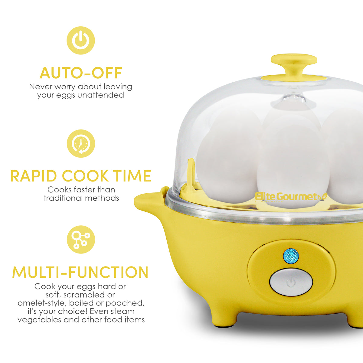 Cooks Professional - Multi-functional Electric Egg Boiler Poacher 🥚 🍳  Cooking perfect eggs every time is easy with this versatile egg boiler and  poacher by Cooks Professional. Step back from the hob