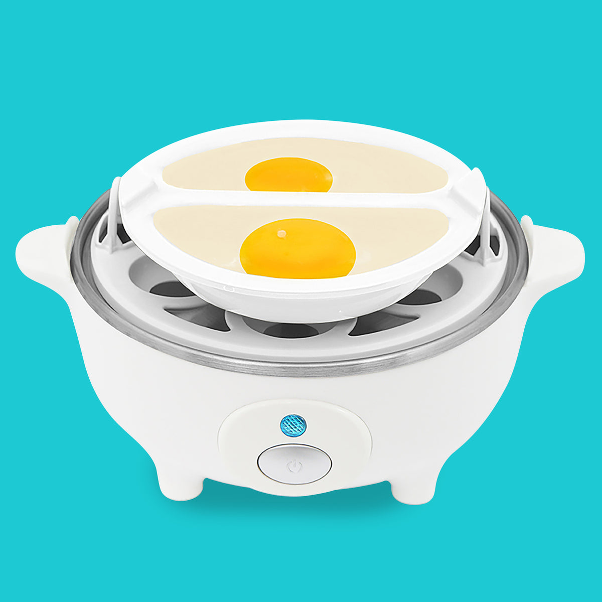 Elite Platinum Stainless Steel Automatic Easy Egg Cooker - Silver