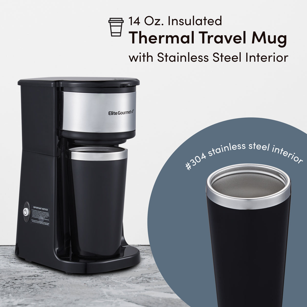 12oz Personal Single-Serve Capsule Coffee Maker – Shop Elite Gourmet - Small  Kitchen Appliances