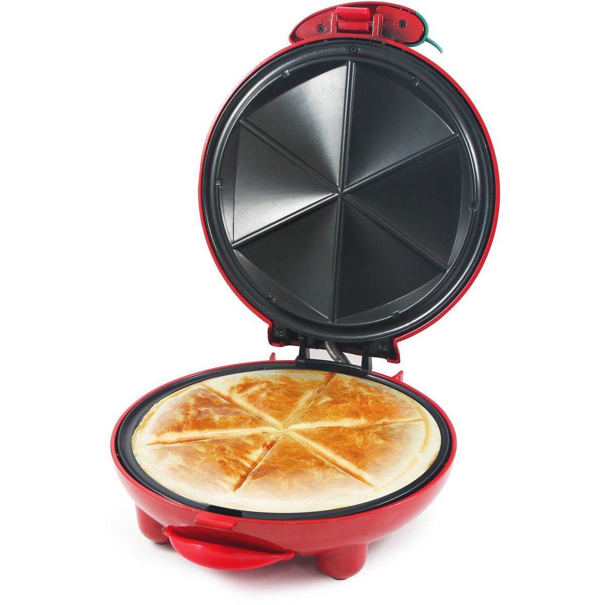 11 Non-Stick Electric Quesadilla Maker - 6-Wedges (Red) – Shop Elite  Gourmet - Small Kitchen Appliances