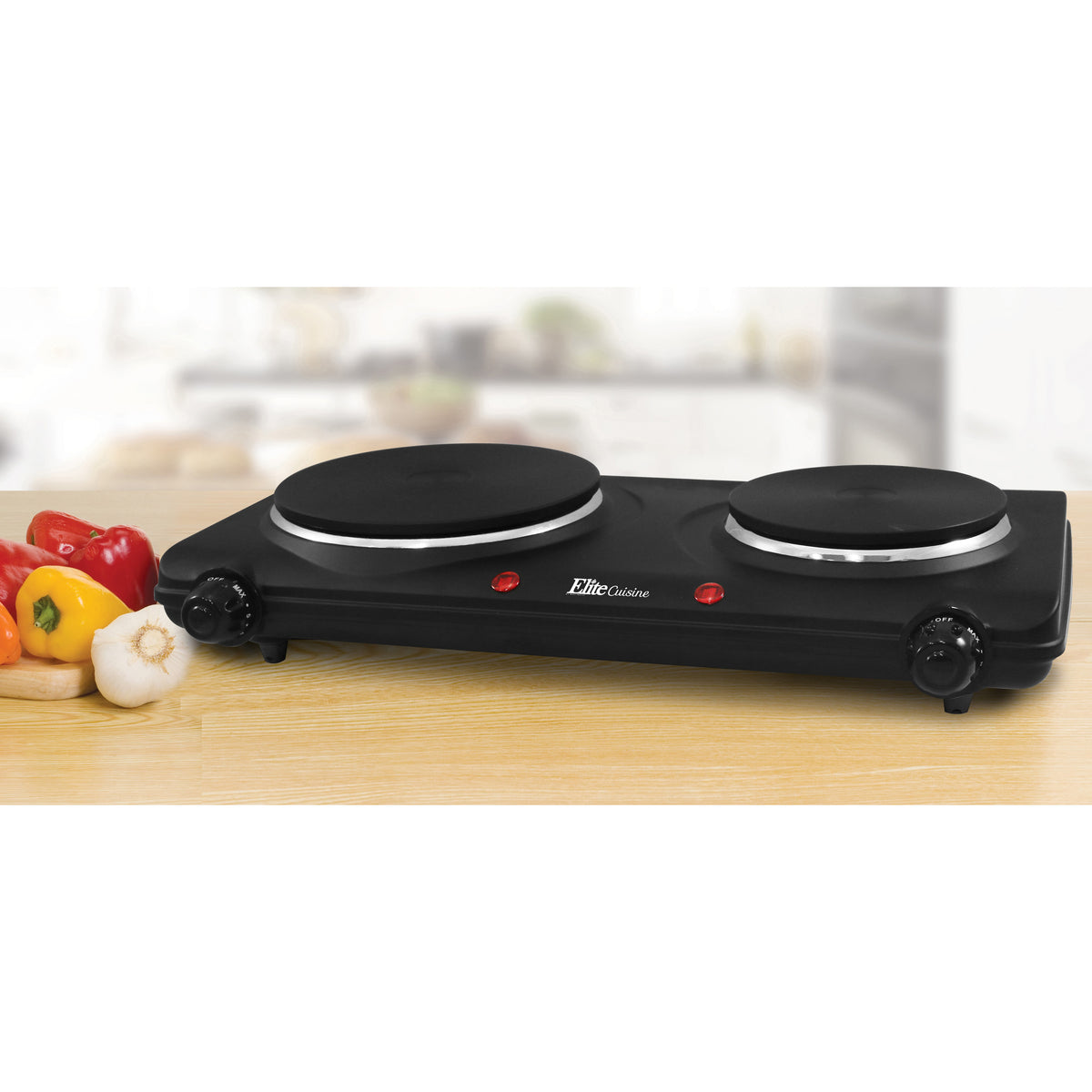 Elite 18.5-in 2 Elements Metal Electric Hot Plate at