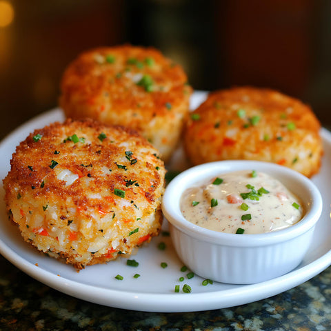 Crispy Air Fryer Shrimp Croquettes with Sriracha Mayo