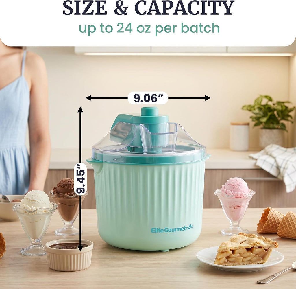 Self-Churning Electric 1Qt. Ice Cream Maker