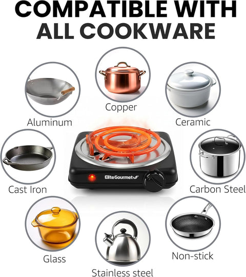 Countertop Single Electric Coiled Burner