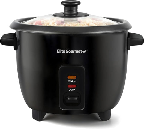 6-Cup Rice Cooker with Steam Tray and Non-Stick Inner Pot