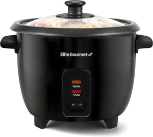 6-Cup Rice Cooker with Steam Tray and Non-Stick Inner Pot