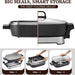 15" x 12" x 3" Stow-Away Foldable Ceralast™ Electric Skillet