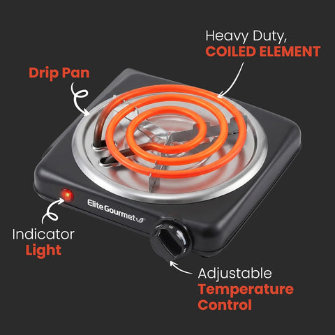 Countertop Single Electric Coiled Burner