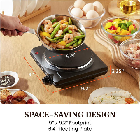 Countertop Single Electric Flat Burner