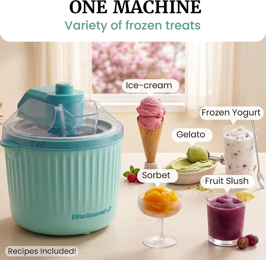 Self-Churning Electric 1Qt. Ice Cream Maker