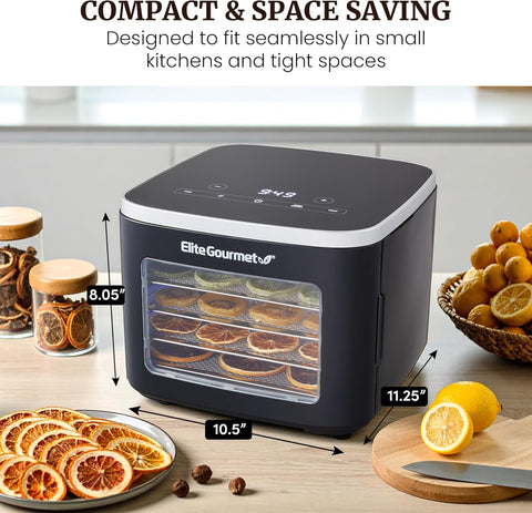 Digital Food Dehydrator with 5 Stainless Steel Trays
