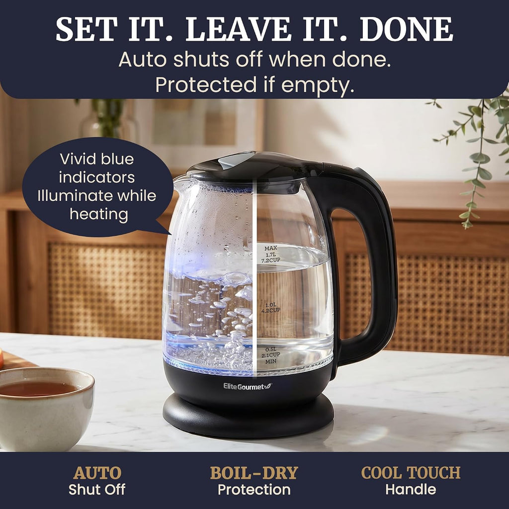 1.7L Eletric Glass Kettle