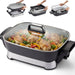 15" x 12" x 3" Stow-Away Foldable Ceralast™ Electric Skillet