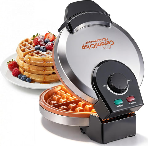 Belgian Waffle Maker with PFAS-Free CeramiCrisp™ Ceramic Nonstick