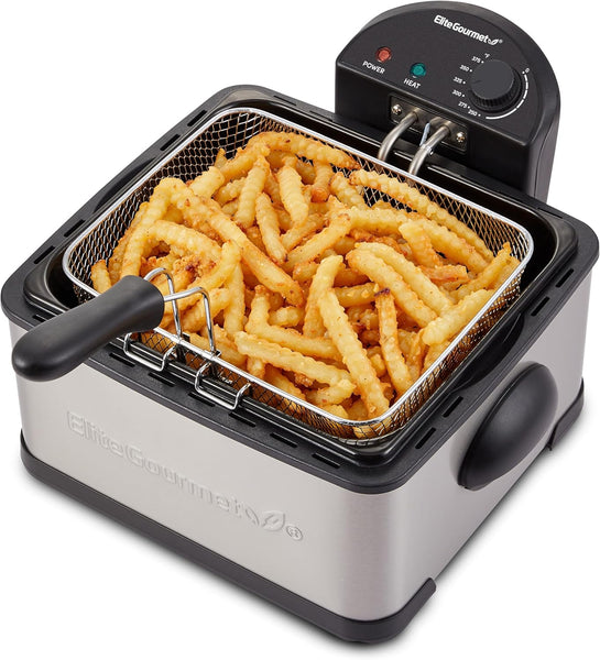 4.2Qt. Electric Deep Fryer with Lid