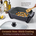 15" x 12" x 4" Electric Skillet, Xtra Deep Dish, Ceralast™ PFAS Free Ceramic