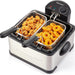 4Qt. Dual Basket Deep Fryer with Lid