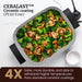 15" x 12" x 3" Stow-Away Foldable Ceralast™ Electric Skillet
