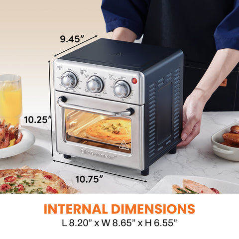 Compact 8.5Qt Air Fryer Oven (Stainless Steel)