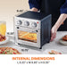 Compact 8.5Qt Air Fryer Oven (Stainless Steel)