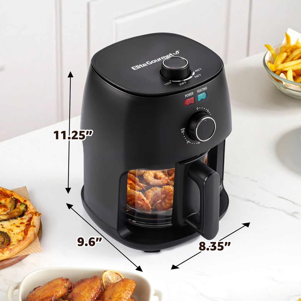 2.3Qt. Glass Air Fryer