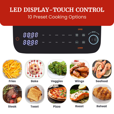 10.5Qt. Double Stack Air Fryer Oven