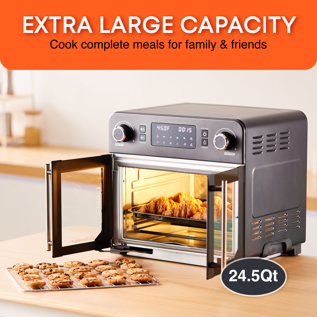 23L French Door Air Fryer Convection Countertop Oven