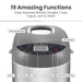 2 Lb Programmable Bread Maker Machine, 3 Loaf Sizes, 19 Menu Functions, Stainless Steel