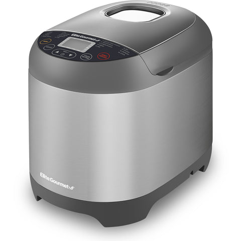 2 Lb Programmable Bread Maker Machine, 3 Loaf Sizes, 19 Menu Functions, Stainless Steel