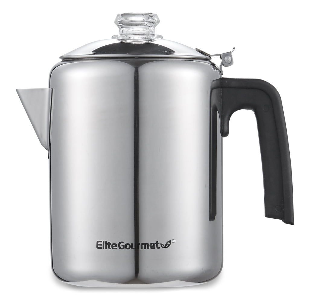 Cup Stainless Steel Stovetop Coffee Percolator – Shop Elite