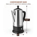 12 Cup Stainless Steel Electric Coffee Percolator