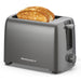 2 Slice Cool Touch Toaster with 6 Temperature Settings & Extra Wide 1.25" (Grey)
