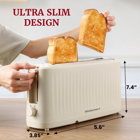 SLIMTOAST™ 2-Slice Long Slot Toaster