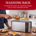 2 Slice Stainless Steel Long Toaster