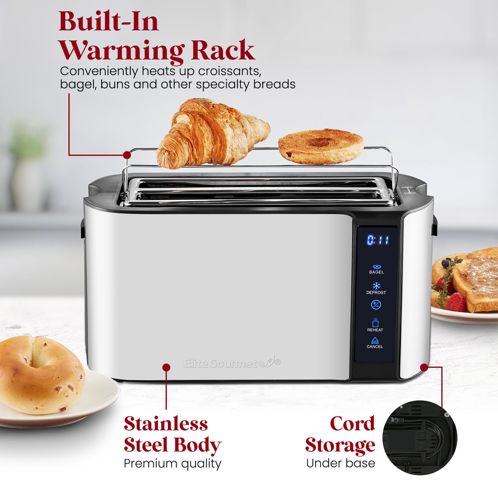 Digital Long Slot 4 Slice Toaster ECT5322