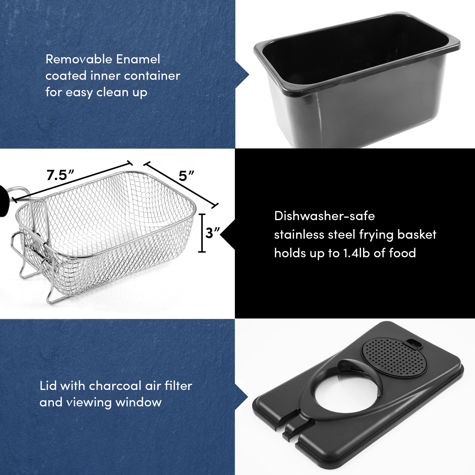 2 Qt Electric Immersion Deep Fryer – Shop Elite Gourmet - Small