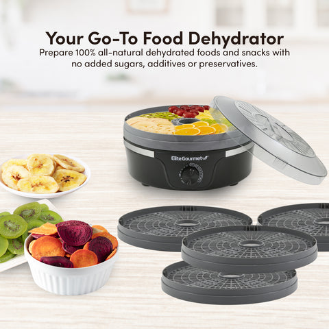 5 Tier Food Dehydrator with Adjustable Temperature Controls