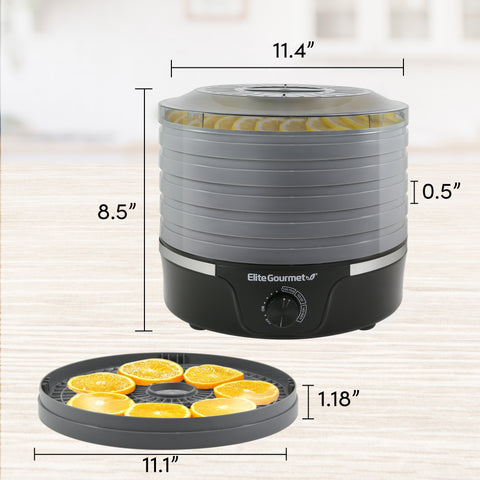 5 Tier Food Dehydrator with Adjustable Temperature Controls
