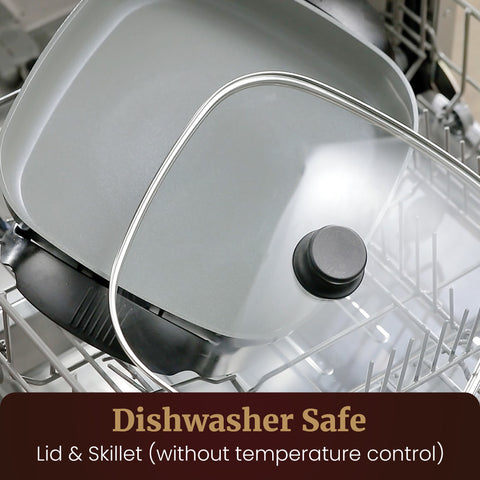 12" x 12" x 3" Ceralast™ PFAS Free Ceramic Electric Skillet