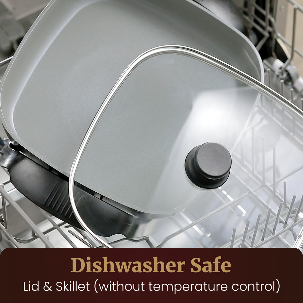 12" x 12" x 3" Ceralast™ PFAS Free Ceramic Electric Skillet