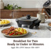 Electric Skillet 8"x8" PFAS-Free Ceramic Non-Stick