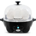 7-Egg Automatic Easy Egg Cooker, Steamer, Poacher (Black)
