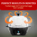7-Egg Automatic Easy Egg Cooker, Steamer, Poacher (Black)